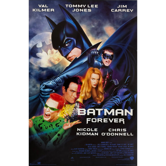 ORIGINAL POSTER - 1995 - BATMAN FOREVER (THE MOVIE)