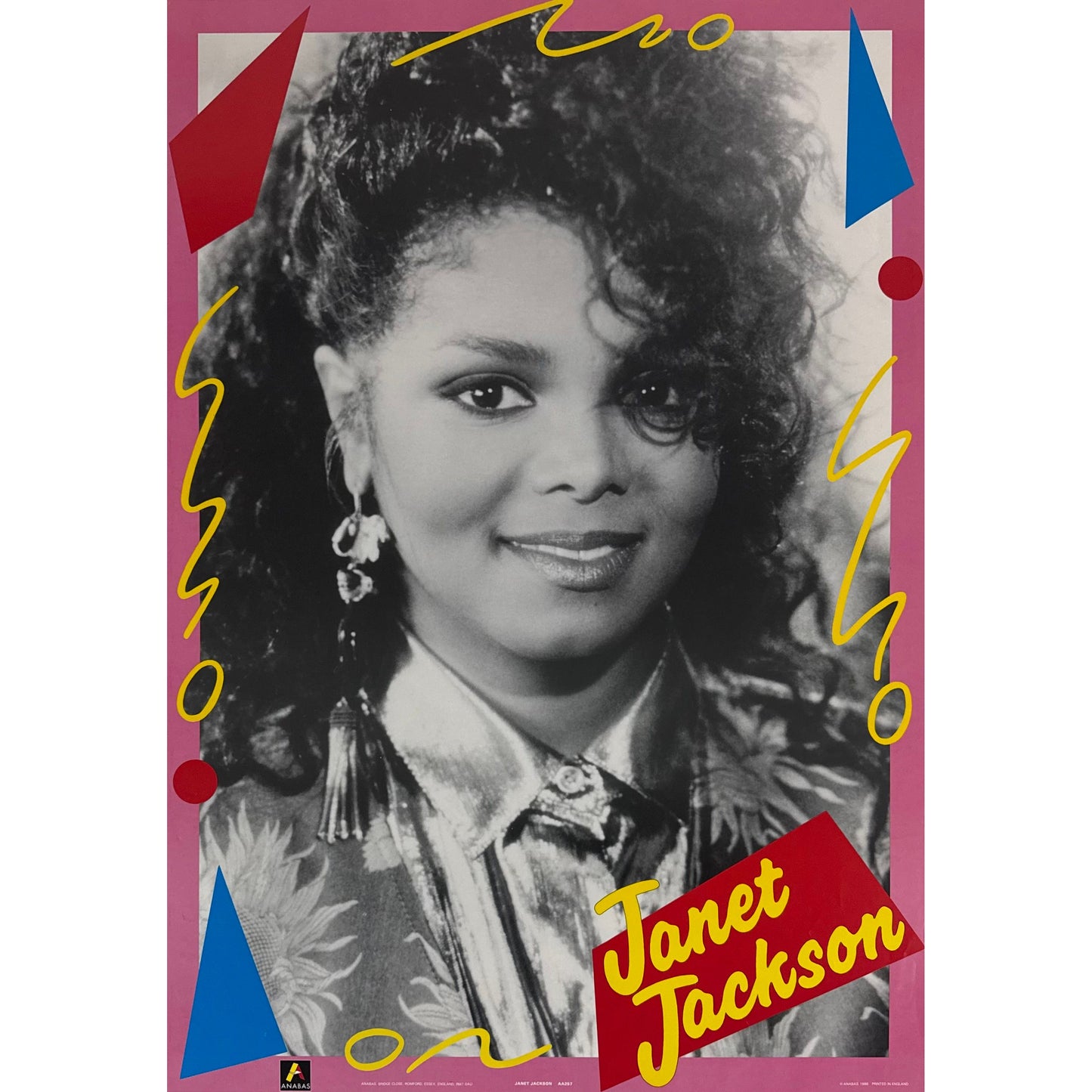 ORIGINAL POSTER - 1986 - JANET JACKSON