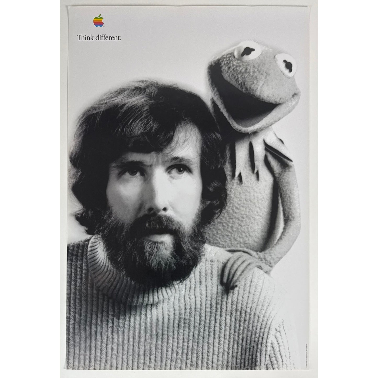 ORIGINAL POSTER - 1998 - APPLE THINK DIFFERENT (JIM HENSON)