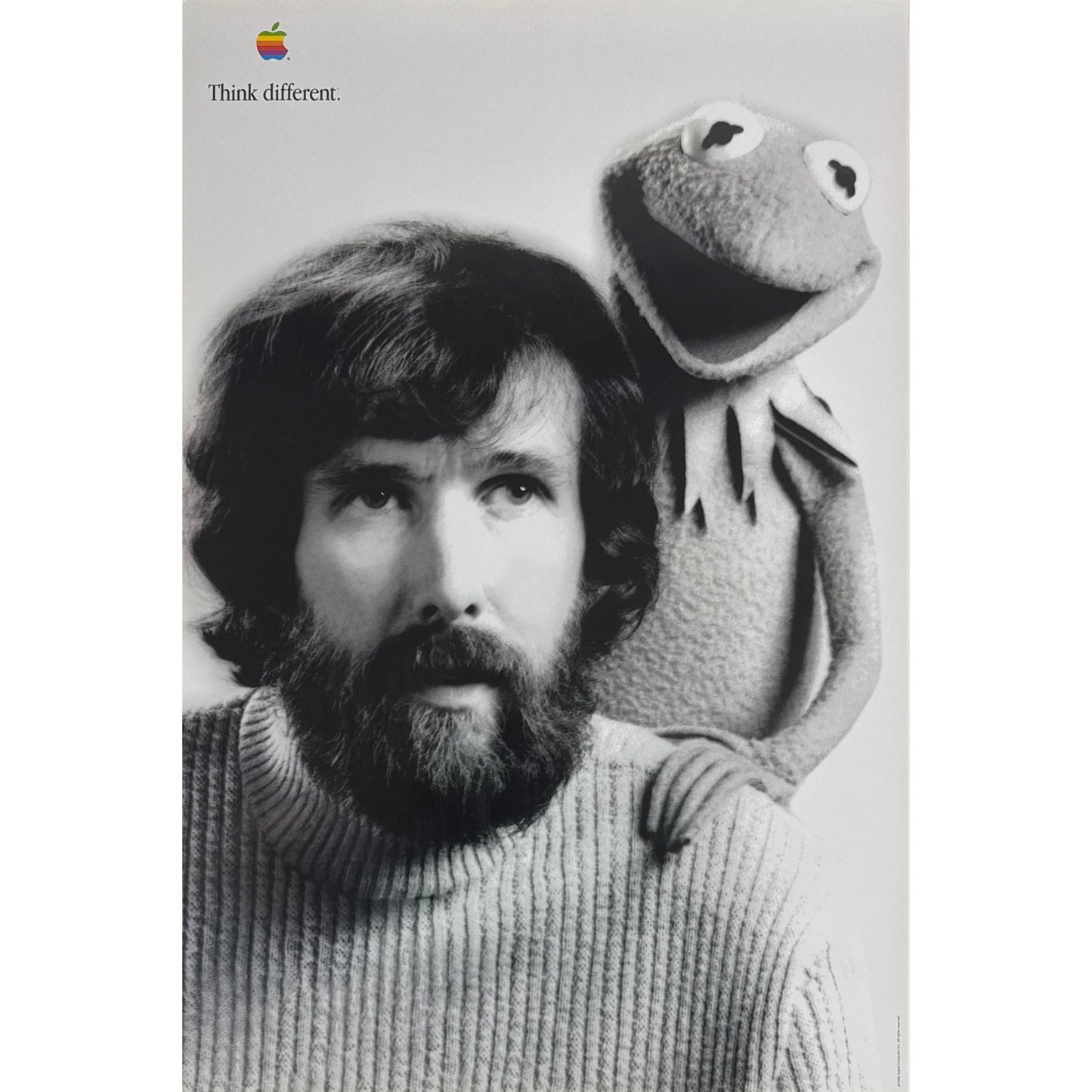 ORIGINAL POSTER - 1998 - APPLE THINK DIFFERENT (JIM HENSON)