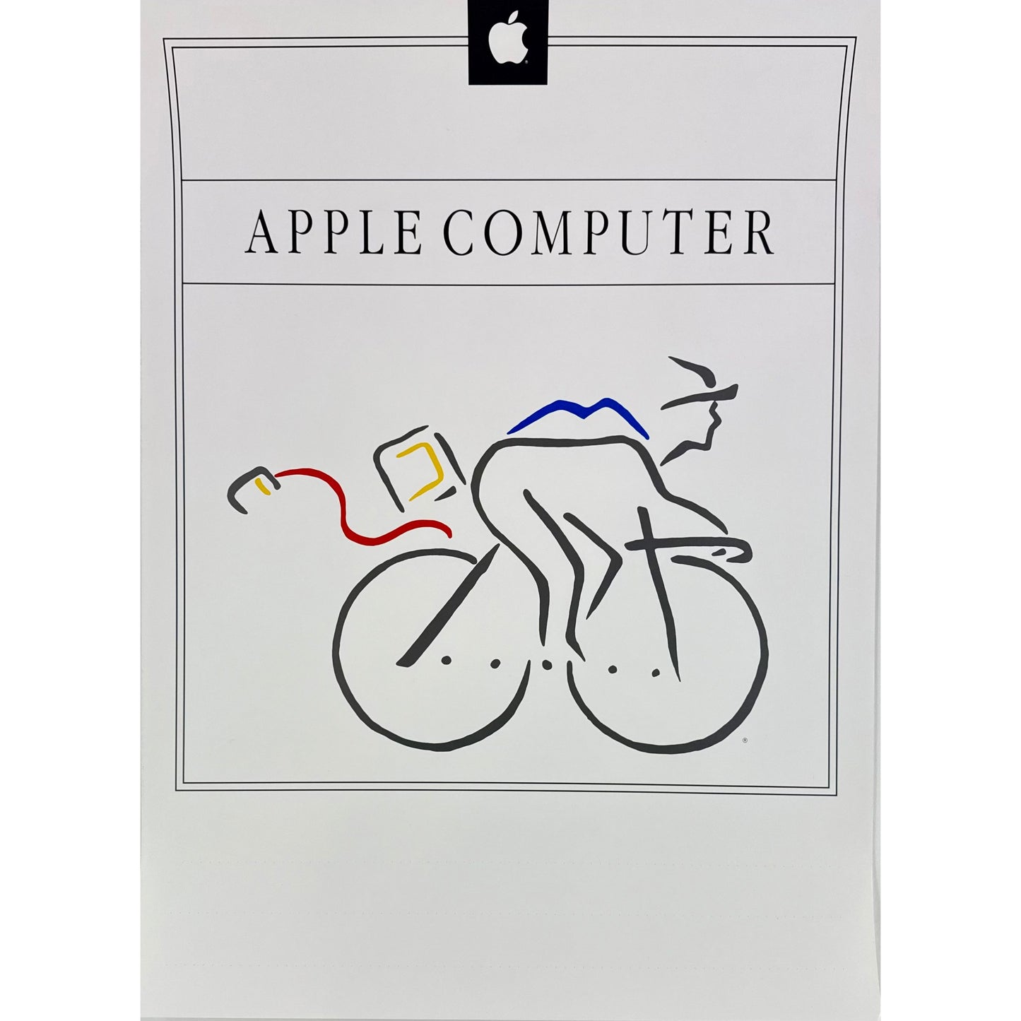 ORIGINAL POSTER - 1980s - WHEELS FOR THE MIND (PICASSO) (APPLE COMPUTER)