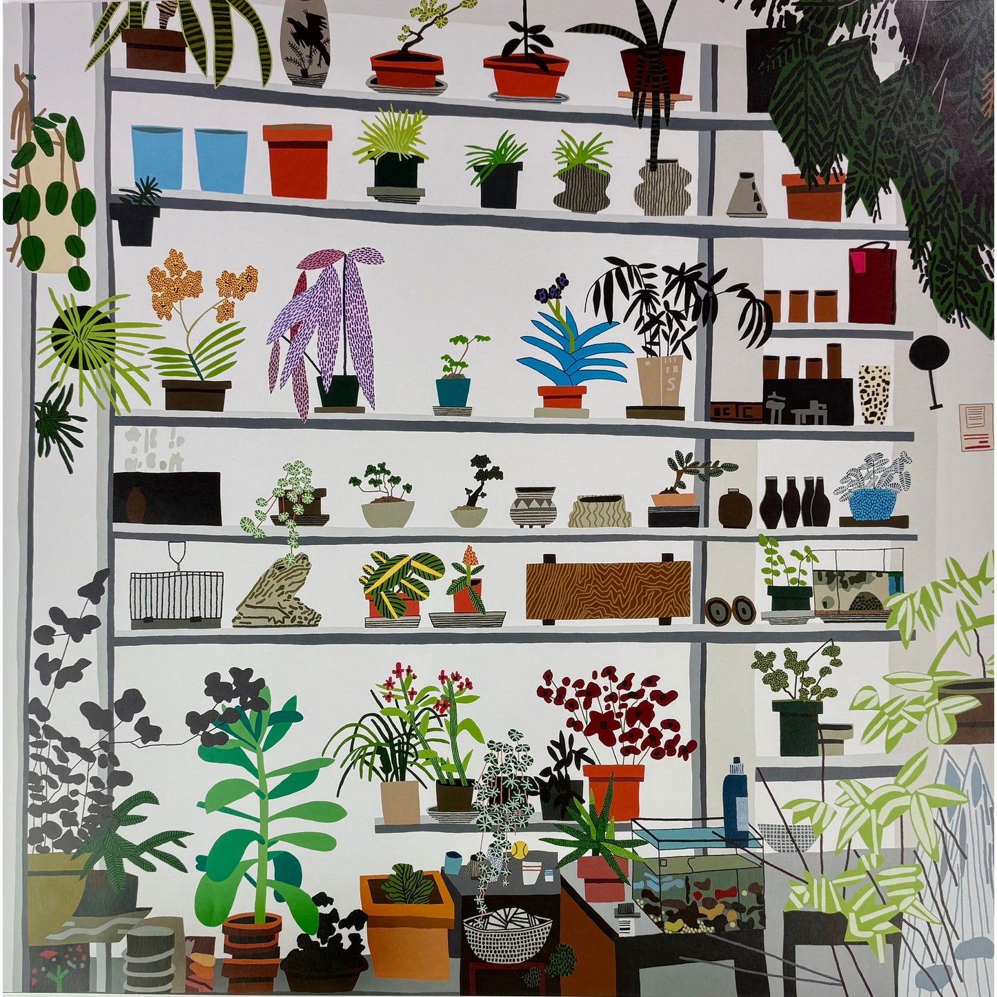 ORIGINAL POSTER - 2017 - LARGE SHELF STILL LIFE (JONAS WOOD)