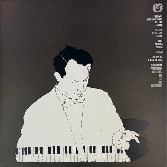 ORIGINAL POSTER – 1968 – PAUL BADURA-SKODA (MEXICO)