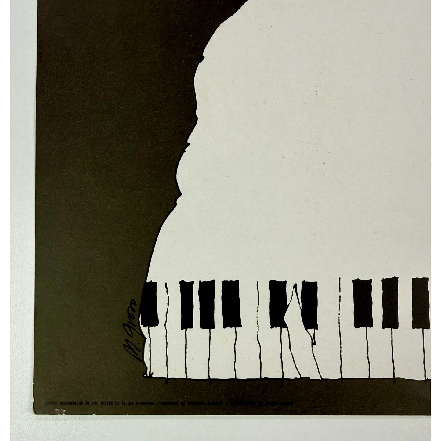 ORIGINAL POSTER – 1968 – PAUL BADURA-SKODA (MEXICO)