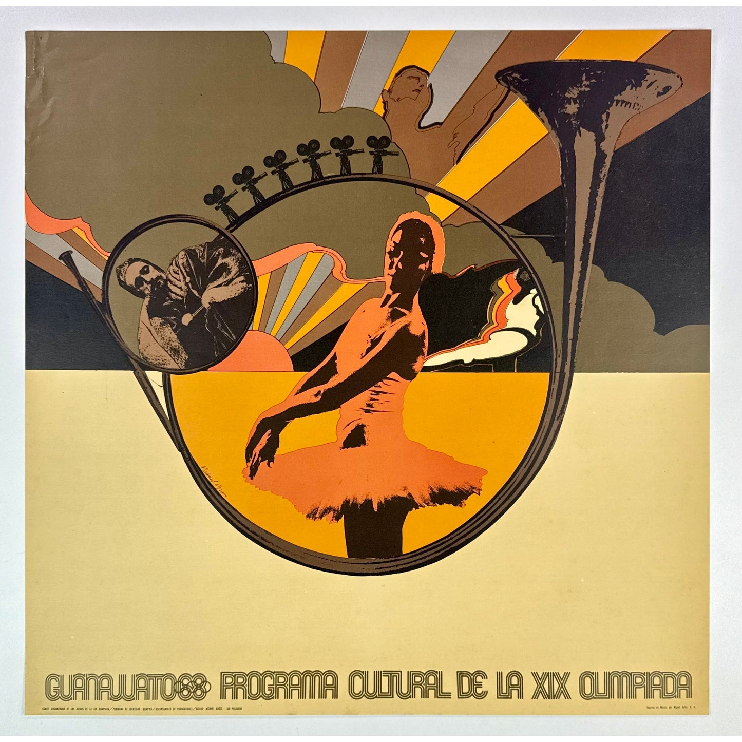 ORIGINAL POSTER – 1968 – GUANAJUATO 68 (BALLET)