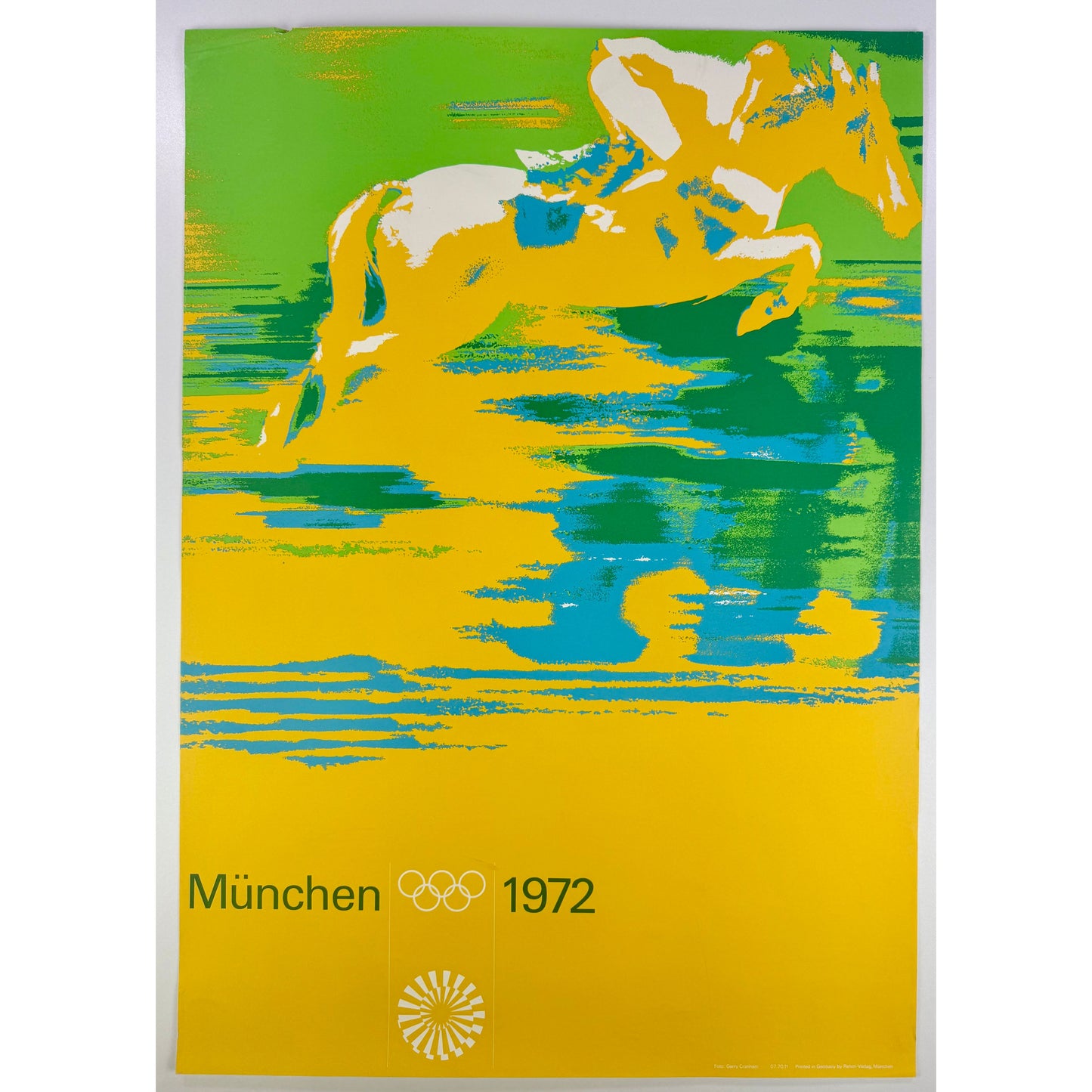ORIGINAL POSTER - 1972 – MÜNCHEN OLYMPICS (EQUESTRIAN)