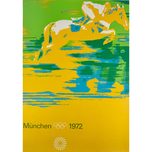 ORIGINAL POSTER - 1972 – MÜNCHEN OLYMPICS (EQUESTRIAN)