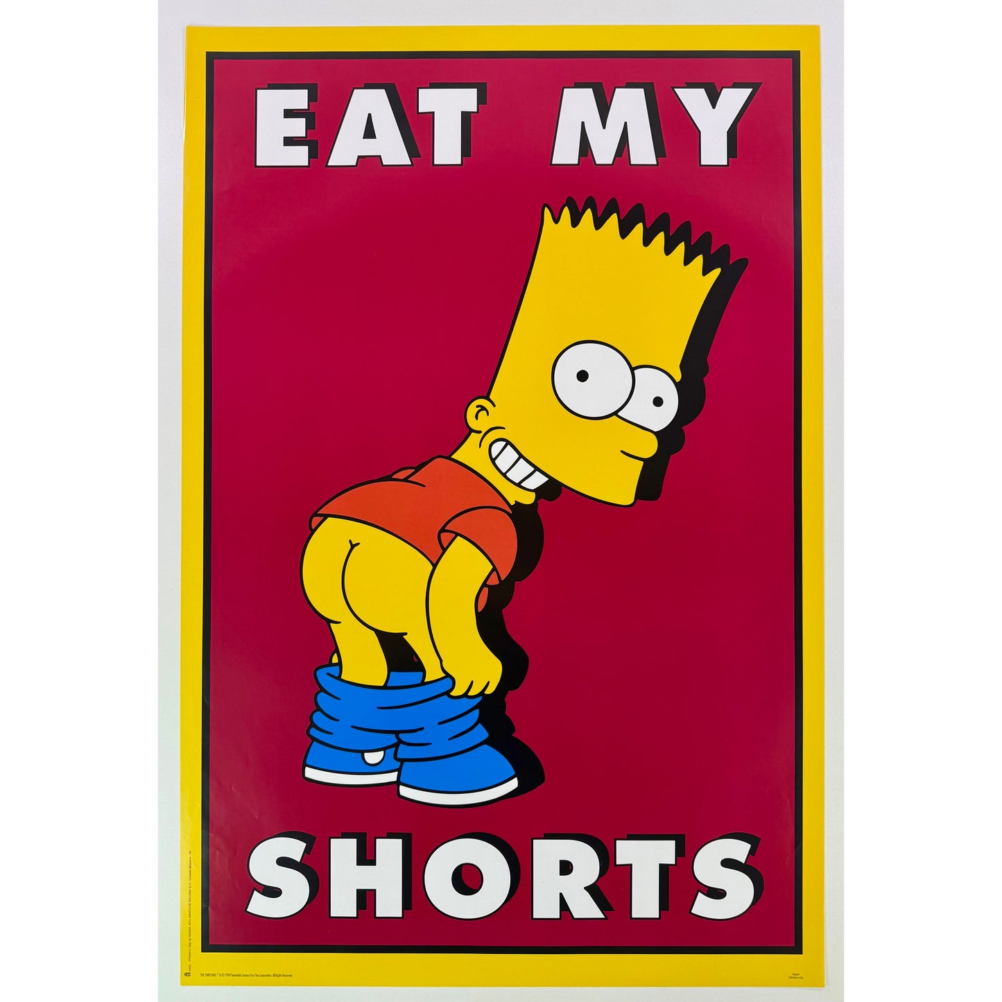 ORIGINAL POSTER – 1998 – THE SIMPSONS “EAT MY SHORTS”