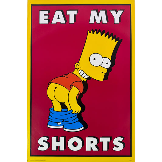 ORIGINAL POSTER – 1998 – THE SIMPSONS “EAT MY SHORTS”