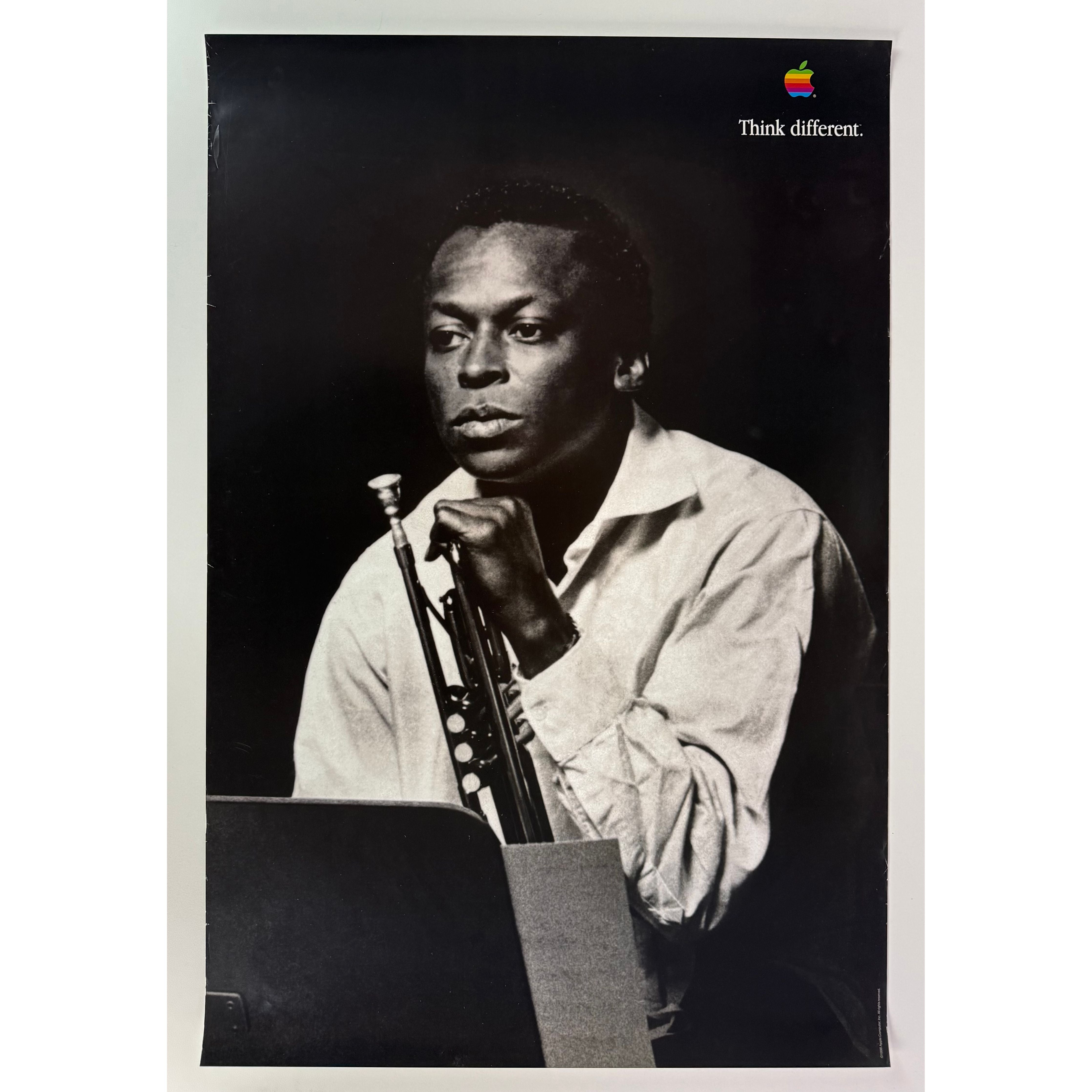 ORIGINAL POSTER - 1998 - MILES DAVIS “THINK DIFFERENT” (APPLE