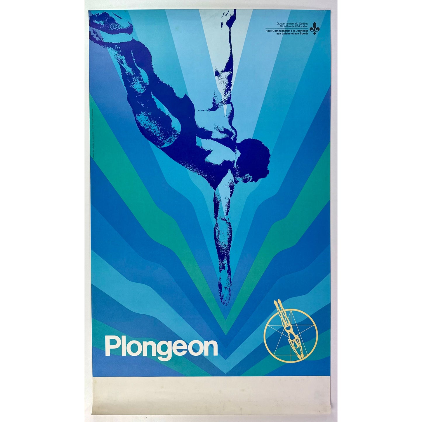 ORIGINAL POSTER - 1970 – PLONGEON (GOUVERNEMENT DU QUÉBEC)