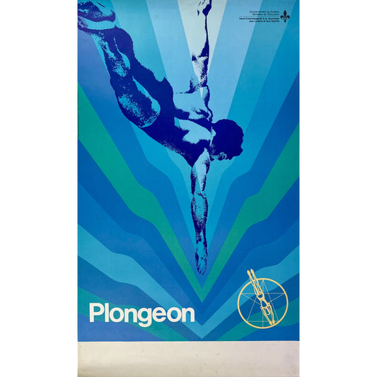 ORIGINAL POSTER - 1970 – PLONGEON (GOUVERNEMENT DU QUÉBEC)
