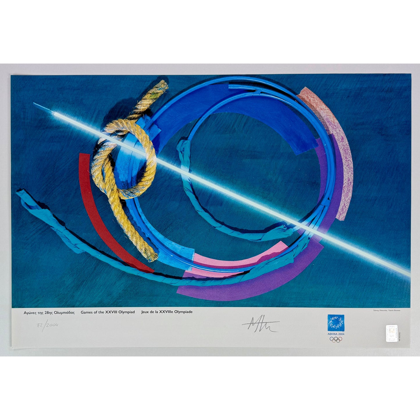 ORIGINAL POSTER – 2004 – ATHENS OLYMPICS (LIMITED EDITION, YIANNIS BOUTÉAS)
