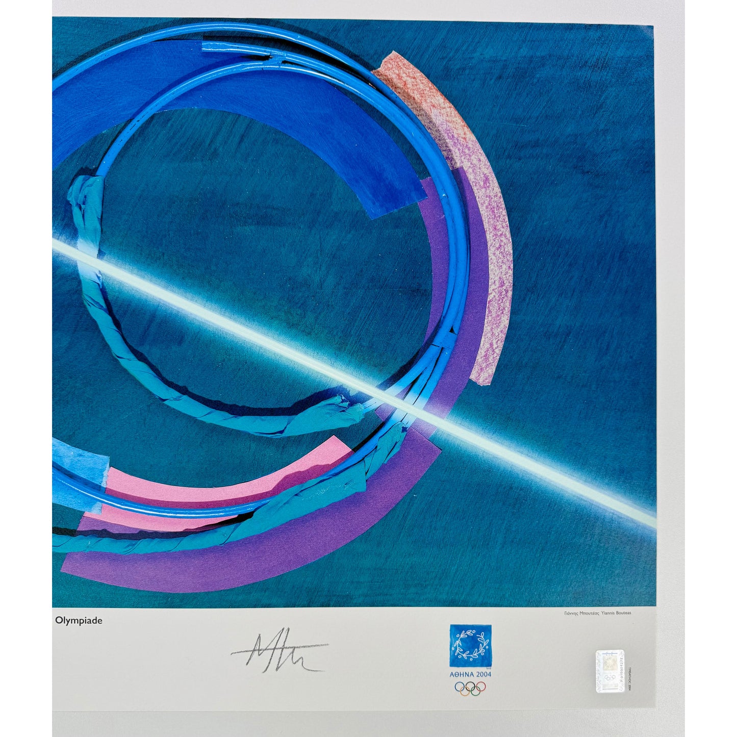 ORIGINAL POSTER – 2004 – ATHENS OLYMPICS (LIMITED EDITION, YIANNIS BOUTÉAS)