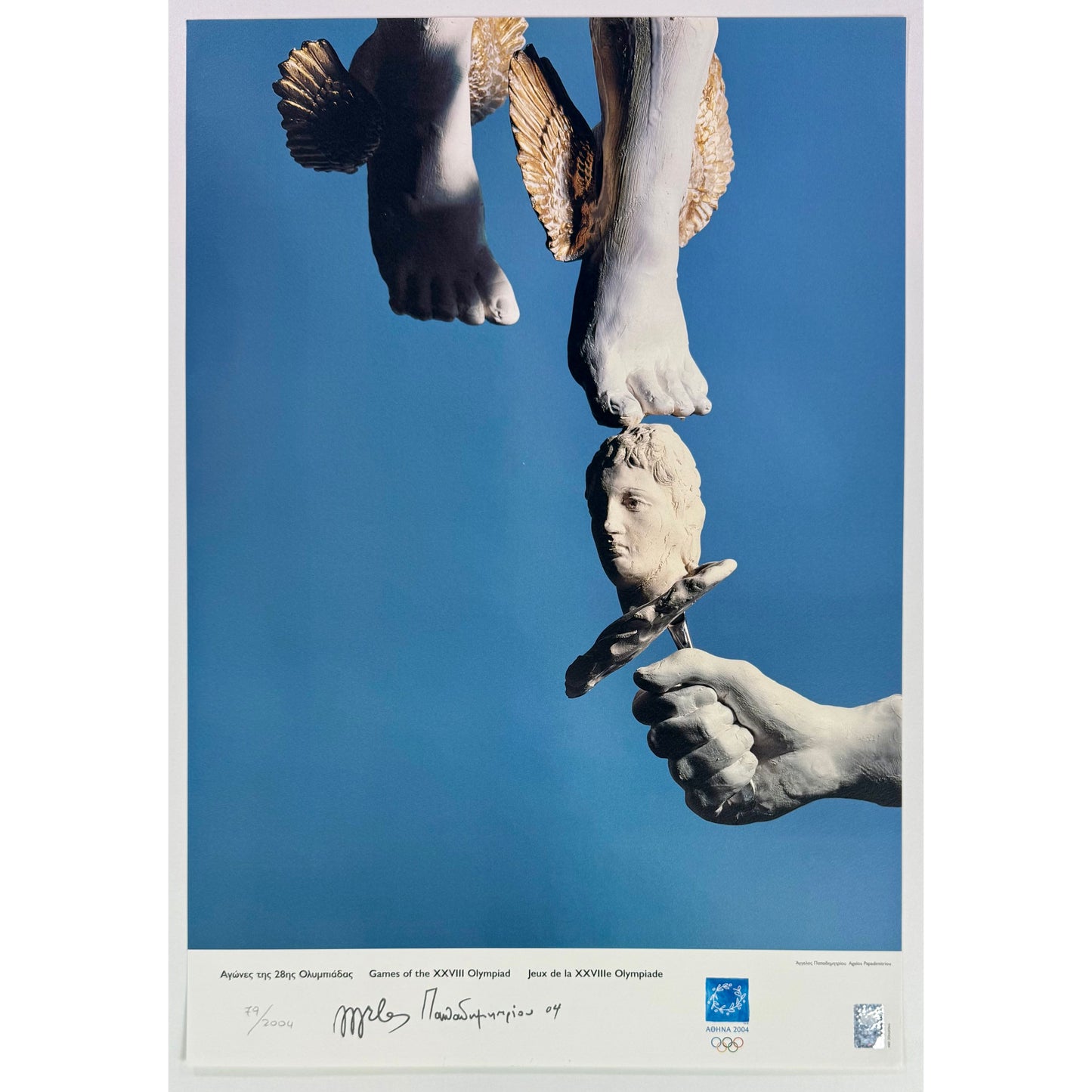 ORIGINAL POSTER – 2004 – ATHENS OLYMPICS (LIMITED EDITION, ANGELOS PAPADIMITRIOU)