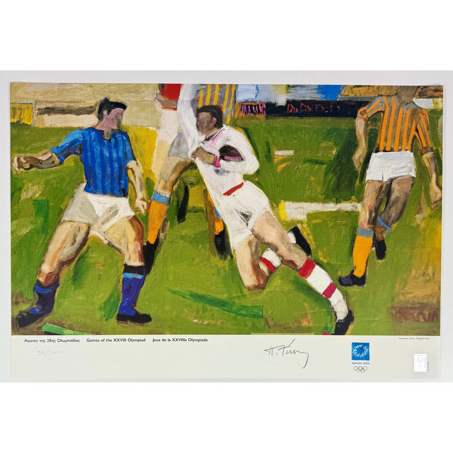 ORIGINAL POSTER – 2004 – ATHENS OLYMPICS (LIMITED EDITION, PANAGIOTIS TETSIS)