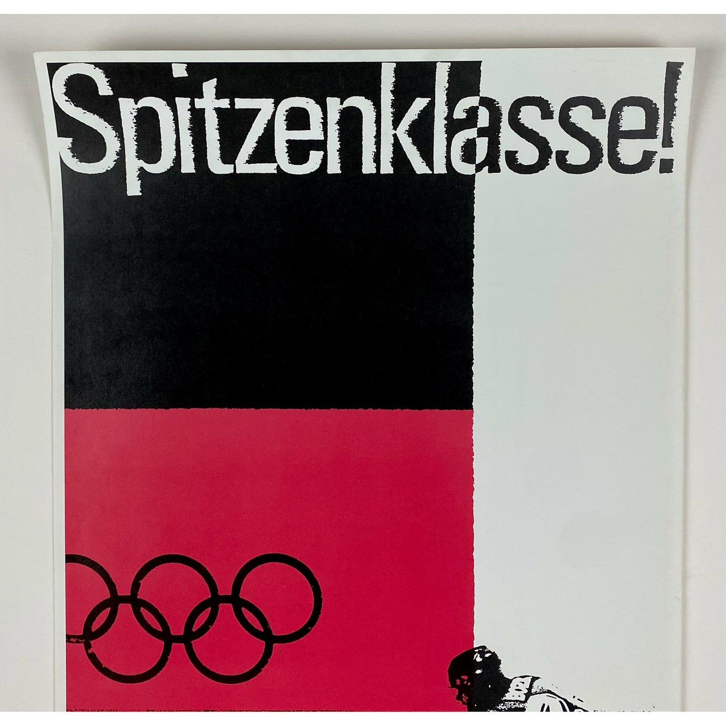 ORIGINAL POSTER - 1988 - CALGARY WINTER OLYMPIC GERMANY HOCKEY