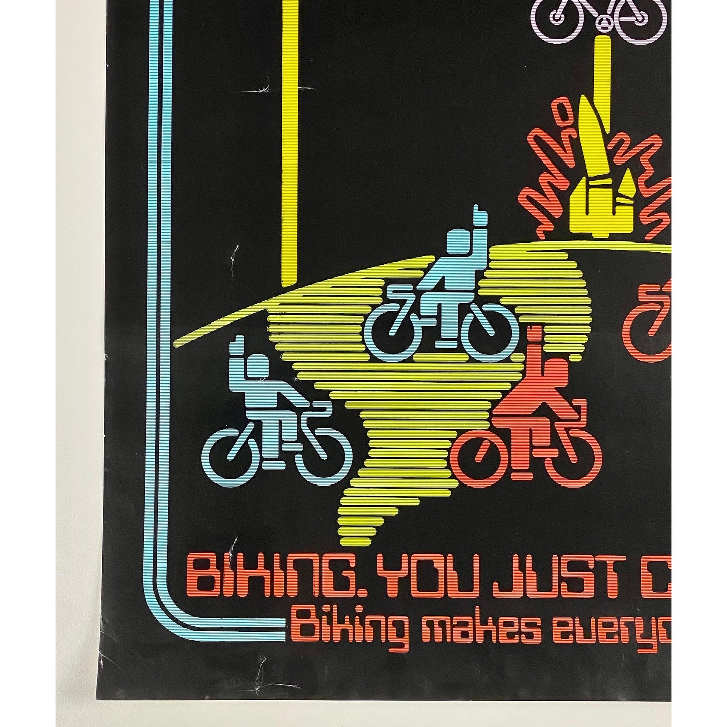 ORIGINAL POSTER - 1990 - BIKING MAKES EVERYONE A WINNER (BIKE INVADERS)