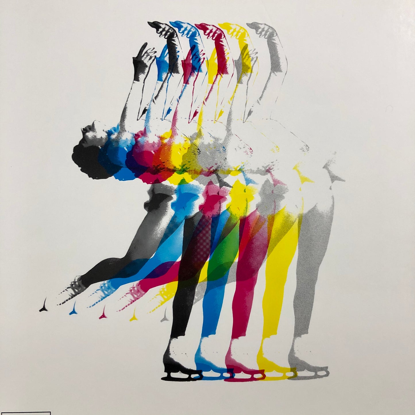 ORIGINAL POSTER - 1979 - OLYMPIC LAKE PLACID 1980 FIGURE SKATING