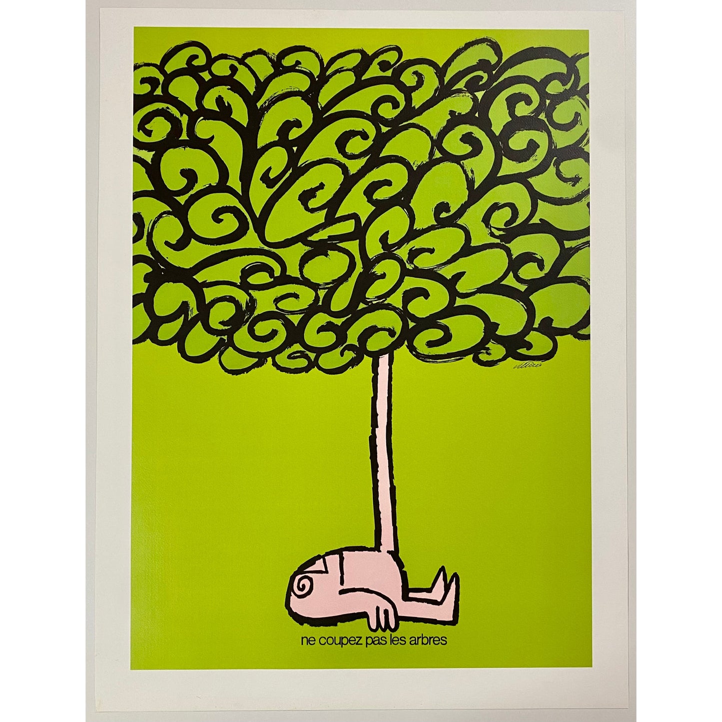 ORIGINAL POSTER - 1967 - VITTORIO FIORUCCI / NE COUPEZ PAS LES ARBRES