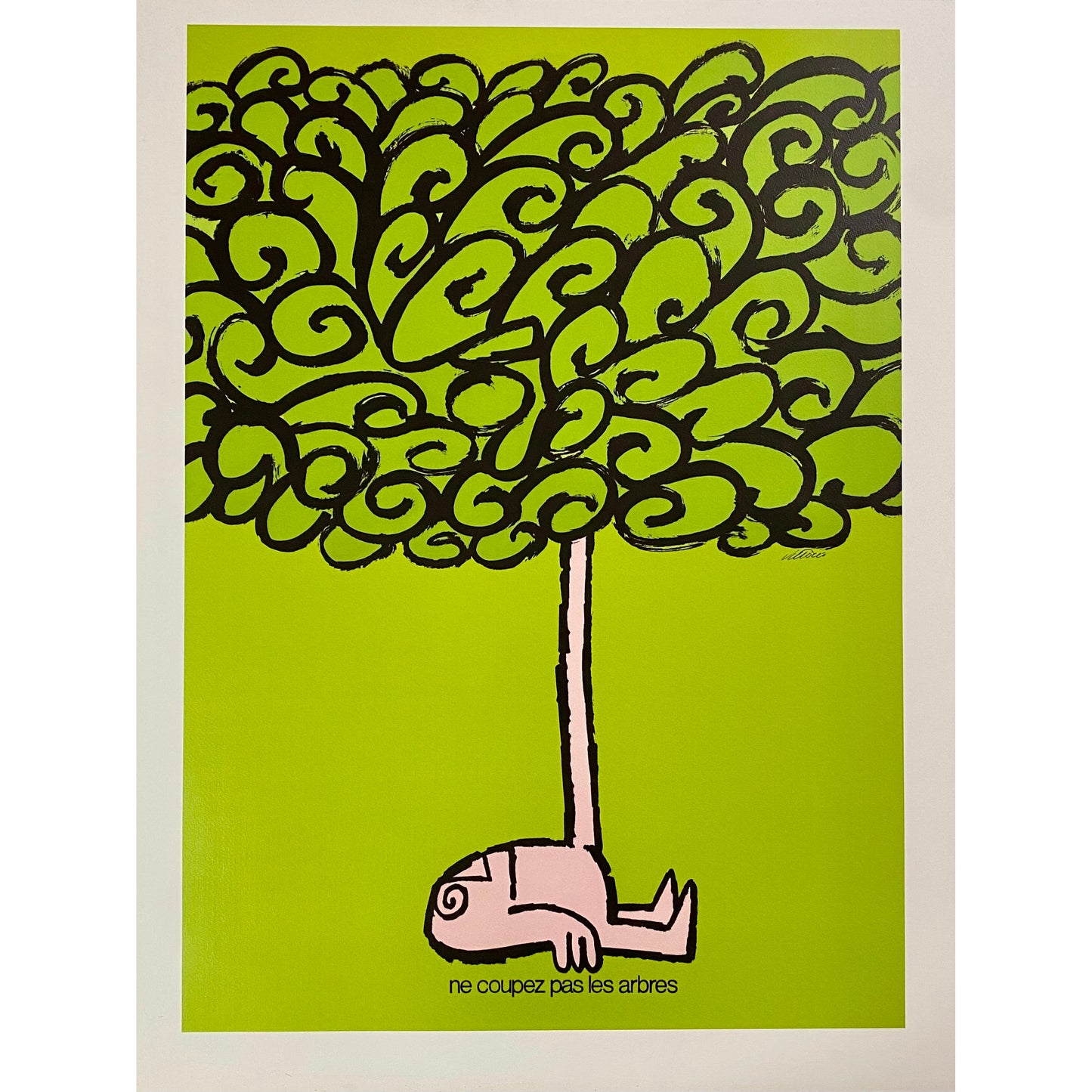 ORIGINAL POSTER - 1967 - VITTORIO FIORUCCI / NE COUPEZ PAS LES ARBRES