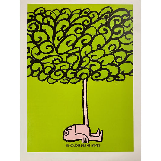 ORIGINAL POSTER - 1967 - VITTORIO FIORUCCI / NE COUPEZ PAS LES ARBRES