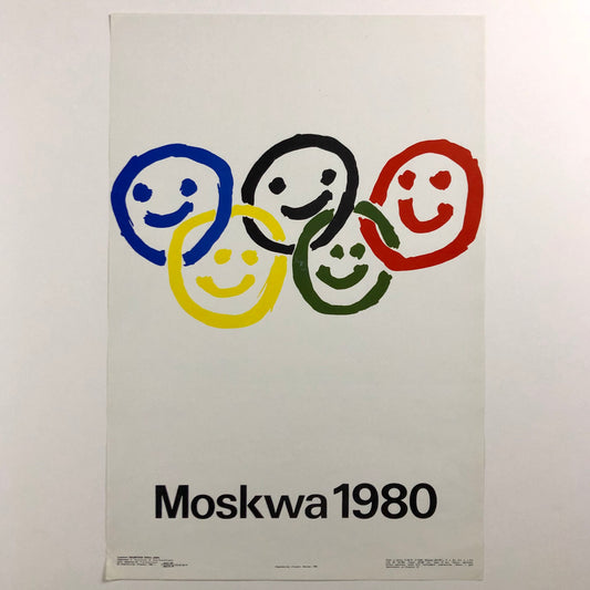 ORIGINAL POSTER - 1980 - MOSKWA 1980 MOSCOW