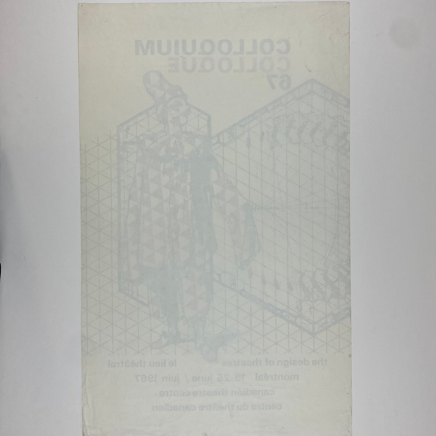 ORIGINAL POSTER - 1967 - COLLOQUIUM COLLOQUE 67