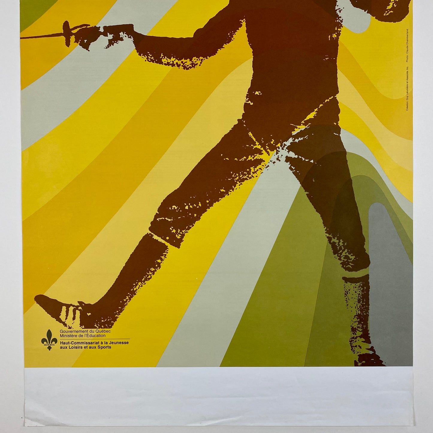 ORIGINAL POSTER - 1973 - ESCRIME QUEBEC
